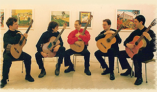 2000, Bulgaria, Sofia - Emil Petrov with guitar quintet EPIKA 2000, Bulgaria, Sofia - Emil Petrov with guitar quintet EPIKA